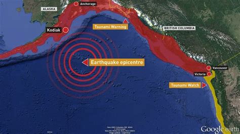 Tsunami Warning Ends For Bc After Large Earthquake