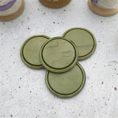 Olive Green Buttons Choose 27mm 33mm 39mm Big Slender Etsy