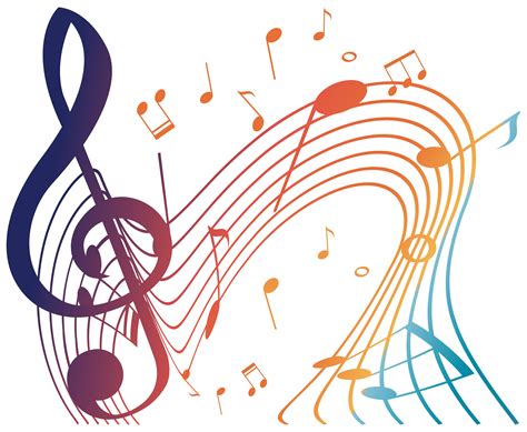 Colorful Musicnotes On White Background 414517 Vector Art At Vecteezy