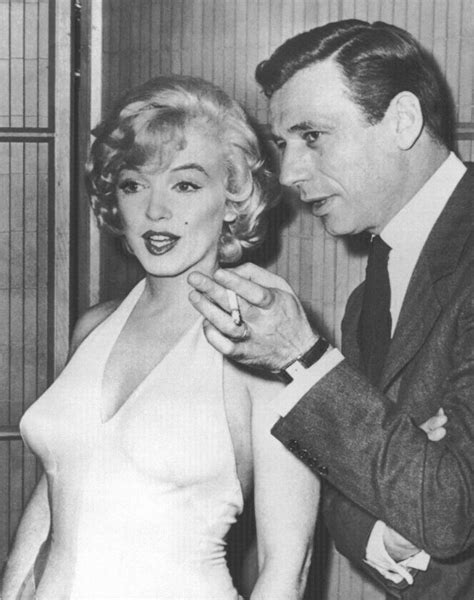 Photos Of Marilyn Monroe And Yves Montand At A Press Party For Lets