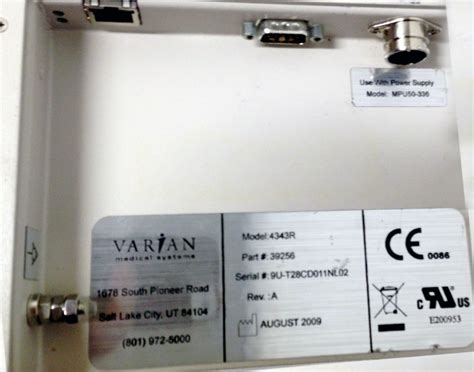 Varian Paxscan 4343r Flat Panel Detector 17 X 17 Cal L Enterprises
