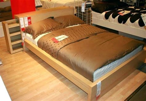 A bed frame stands as a supporting pillar to a bed. Ikea Malm super king size bed frame with slatted base-Oak ...