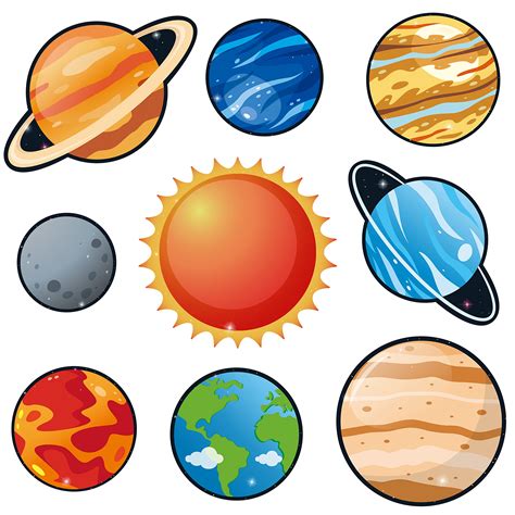 Buy Beyumi 45pcs Solar System Cutouts 9 Planets Galaxy Wall Decal