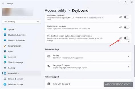 How To Disable Print Screen Key Opening Snipping Tool