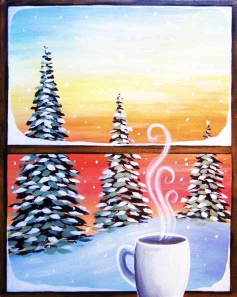 Christmas Paintings Winter Scene Paintings Christmas Art