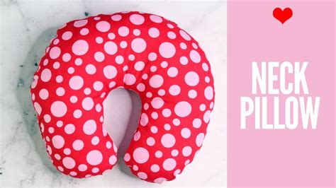 Neck Pillow Tutorial Travel Pillow Youtube