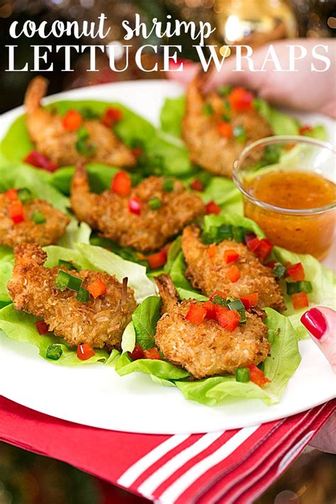 Christmas appetizer ideas recipes : Holiday Appetizer: Coconut Shrimp Lettuce Wraps | Pizzazzerie