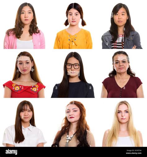 Collage Of Multi Ethnic And Mixed Age Women Stock Photo Alamy