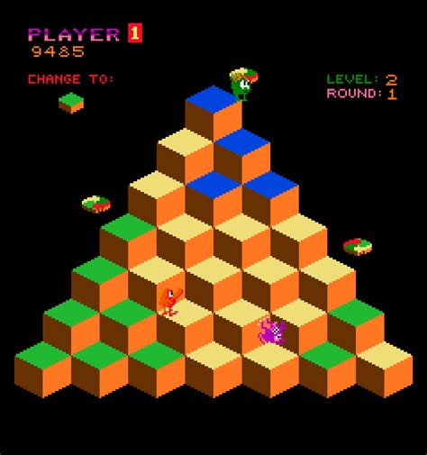 Qbert 1982 By Gottlieb Arcade Game