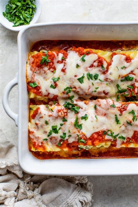 Spinach Artichoke Lasagna Roll Ups Skinnytaste Blogpapi