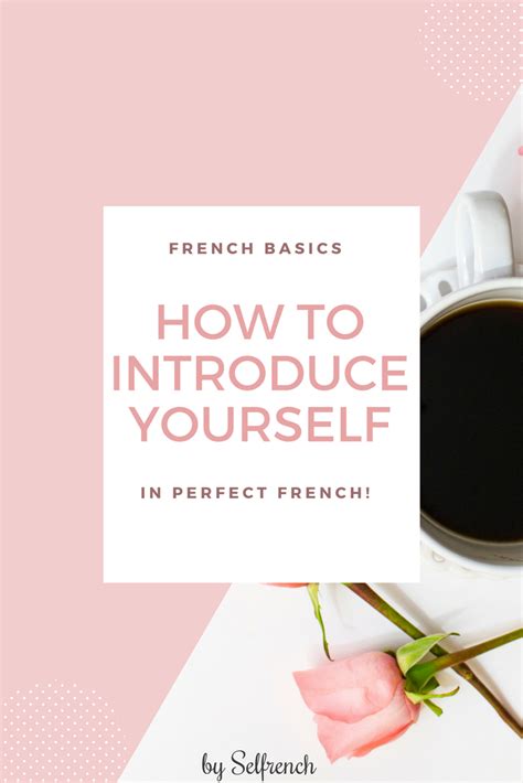 A native french teacher will explain the simple phrases necessary. How to introduce yourself in French | How to introduce yourself, How to speak french, French basics