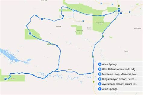 Alice Springs Uluru Itinerary And Map Australias Red Center Road Trip
