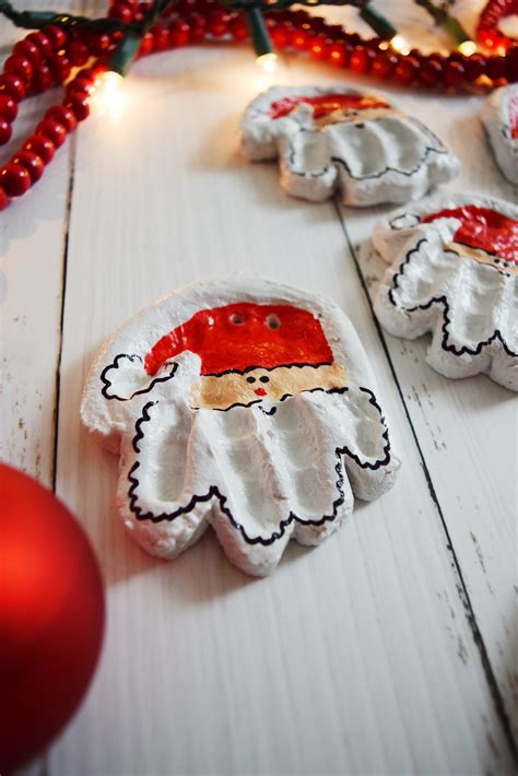Diy Santa Handprint Salt Dough Ornament A Simplified Life