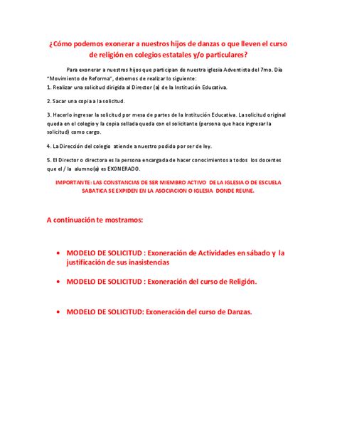 Inasistencia Carta De Solicitud De Permiso Para Faltar A Clases Por