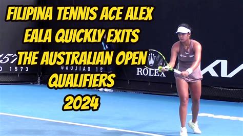 Filipina Tennis Ace Alex Eala Quickly Exits The Australian Open Qualifiers Youtube