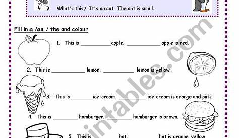 Articles: A, An, The - ESL worksheet by alex1968