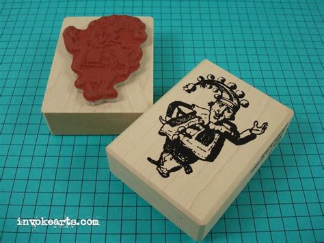 Punch Stamp Invoke Arts Collage Rubber Stamps Etsy