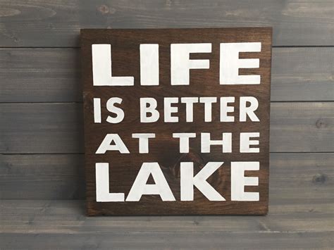 Life Is Better At The Lake Sign Lake Decor Cabin Decor Lake