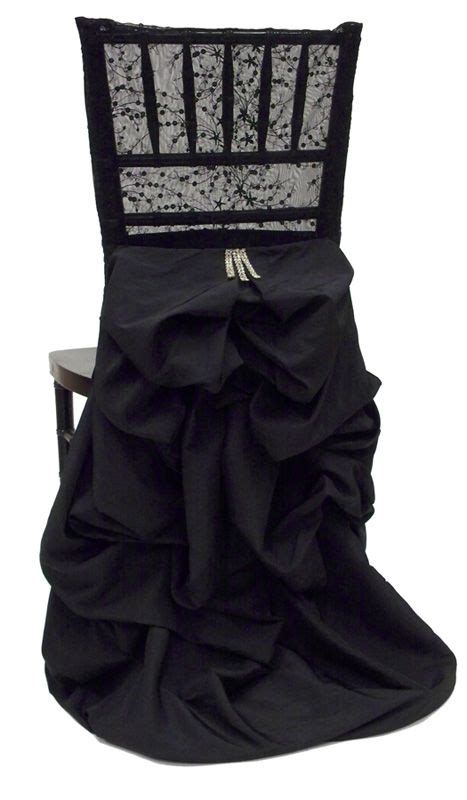 Black With Chantilly Lace Chair Covers Lace Chair Covers Chair