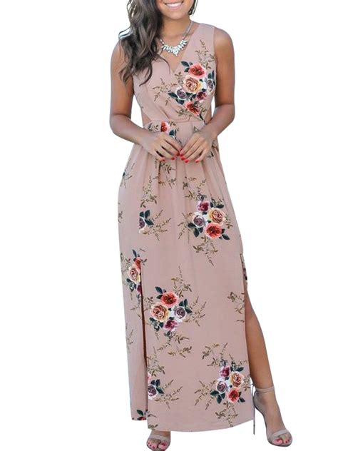 Sexy Dance Boho Women Dress Holiday Floral Print Beach Summer Sundress Party Cocktail Casual