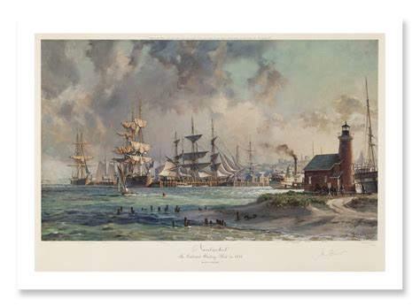 Nantucket The Celebrated Whaling Port In 1835 Kensington Stobart Gallery