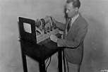 Philo T. Farnsworth with Image Dissector. | University of Utah Marriott ...