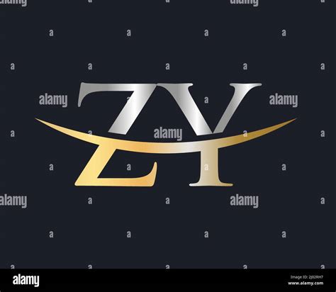 Initial Monogram Letter Zy Logo Design Vector Zy Logo Design Template