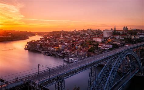 Daily Sunset In Porto Portugal I Like To Waste My Time 2560x1600 For