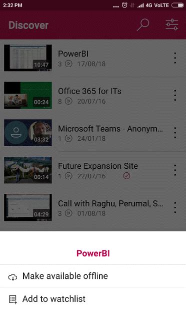 Microsoft Stream Mobile App For Android And Ios