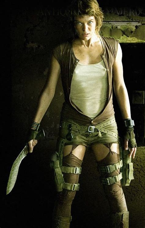 Milla Jovovich Alias Alice Resident Evil Extinction WITHOUT FEAR