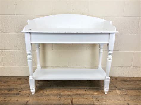The Penderyn Furniture Co Antique White Painted Pine Washstand