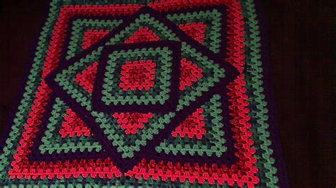Crochet Patterns Galore Squared Diamond Granny Throw