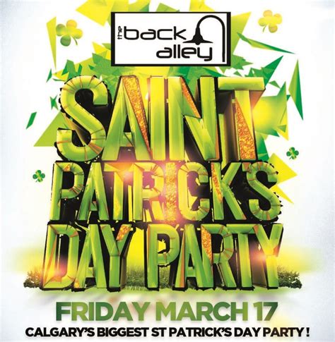 CALGARY ST PATRICKS DAY PARTY BACK ALLEY NIGHTCLUB OFFICIAL MEGA