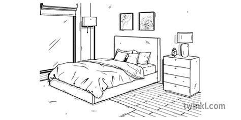Bedroom Clipart Black And White