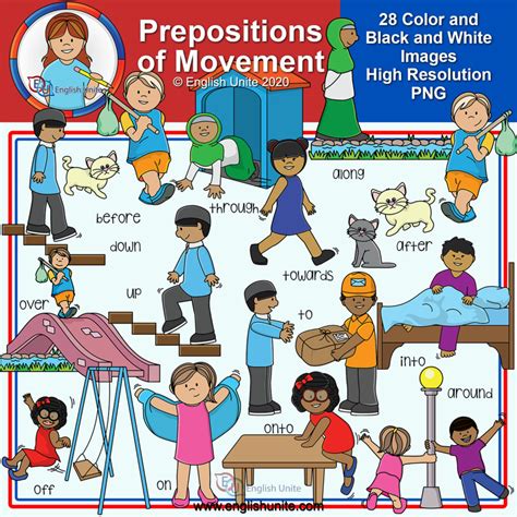 Clip Art Prepositions Bundle Made By Teachers