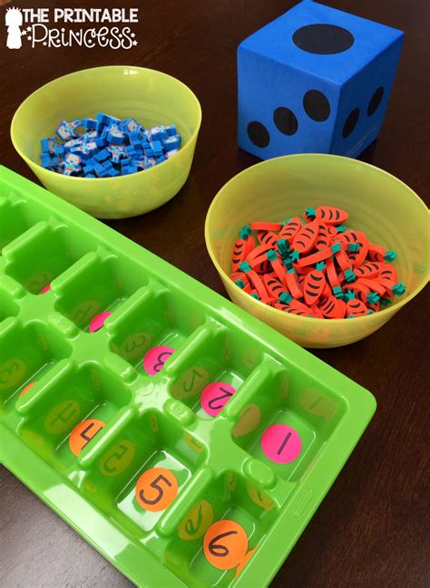 Easy Number Game For Kindergarten Math Centers Kindergarten Kindergarten Math Numbers