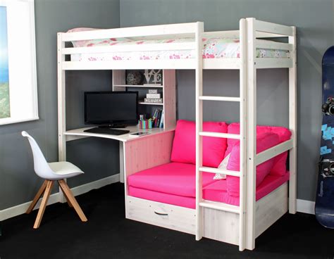 Pink Bunk Bed With Desk Cool Product Opinions Special Offers And
