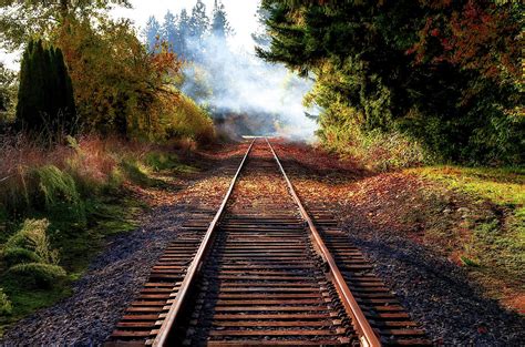 Autumn Train Tracks Ii Photograph By Athena Mckinzie Fine Art America