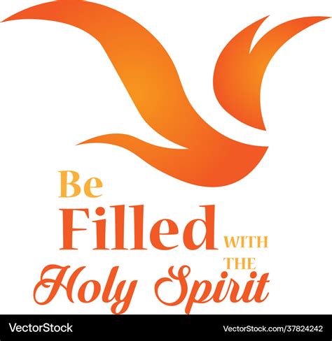 Be Filled With Holy Spirit Royalty Free Vector Image