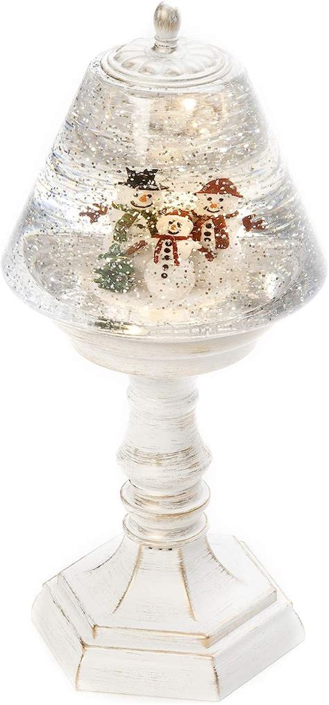 Konstsmide Led Snow Globe Table Lamp Snowmen Scenechristmas Lantern