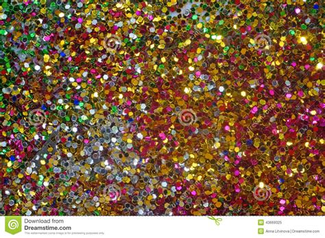 Small Multicolored Sequins As Background Stock Image Image Of Golden