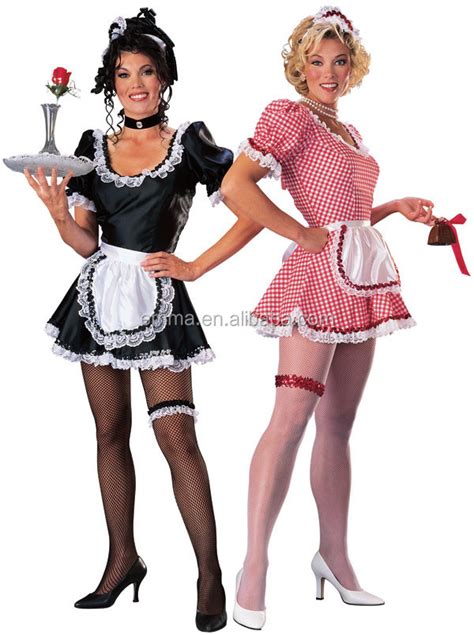 Fashion Waitress Women Sexy Costume Halloween Latex French Maid Costume Bwg8624 Buy Party