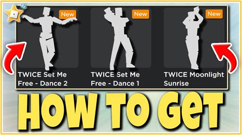 HOW TO GET NEW TWICE EMOTES In Roblox YouTube