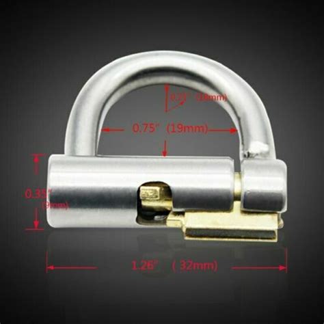 Chastity Cage Padlock Bondage Lock Up Restraint Piercing Pa Wand Prince Albert Ebay