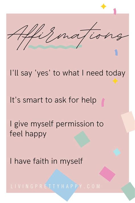 Affirmations And Mantras Living Pretty Happy In Birthday