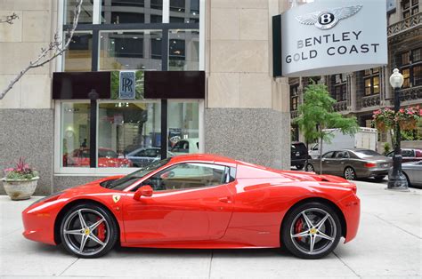 Every used car for sale comes with a free carfax report. Used 2013 Ferrari 458 Spider For Sale (Special Pricing) | Maserati Chicago Stock #GC-RUDY10