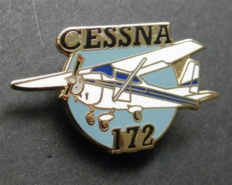 Cessna 172 Plane Civil Aircraft Lapel Pin Badge 11 Inches
