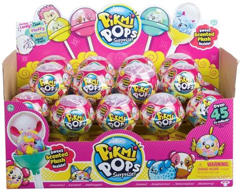Pikmi Pops S1 Surprise Single Lollipop Scented Plush Full Box Of 18