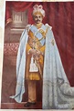 Painted Lithography of Krishna Raja Wadiyar IV | InstAppraisal