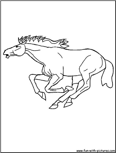 Horse Gallop Coloring Page